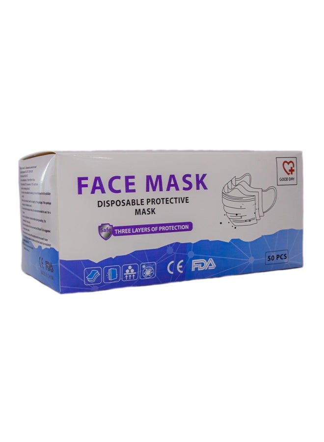 FACE MASK WHITE 3 PLY 50 PCS
