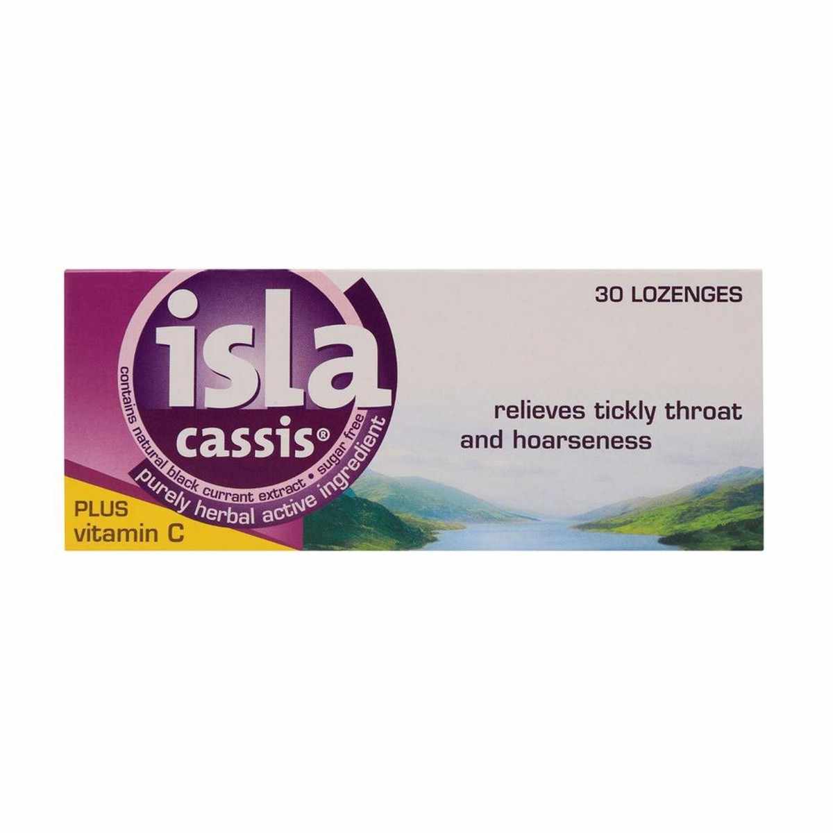 ISLA CASSIS SF PLUS VIT C LOZENGES 30S