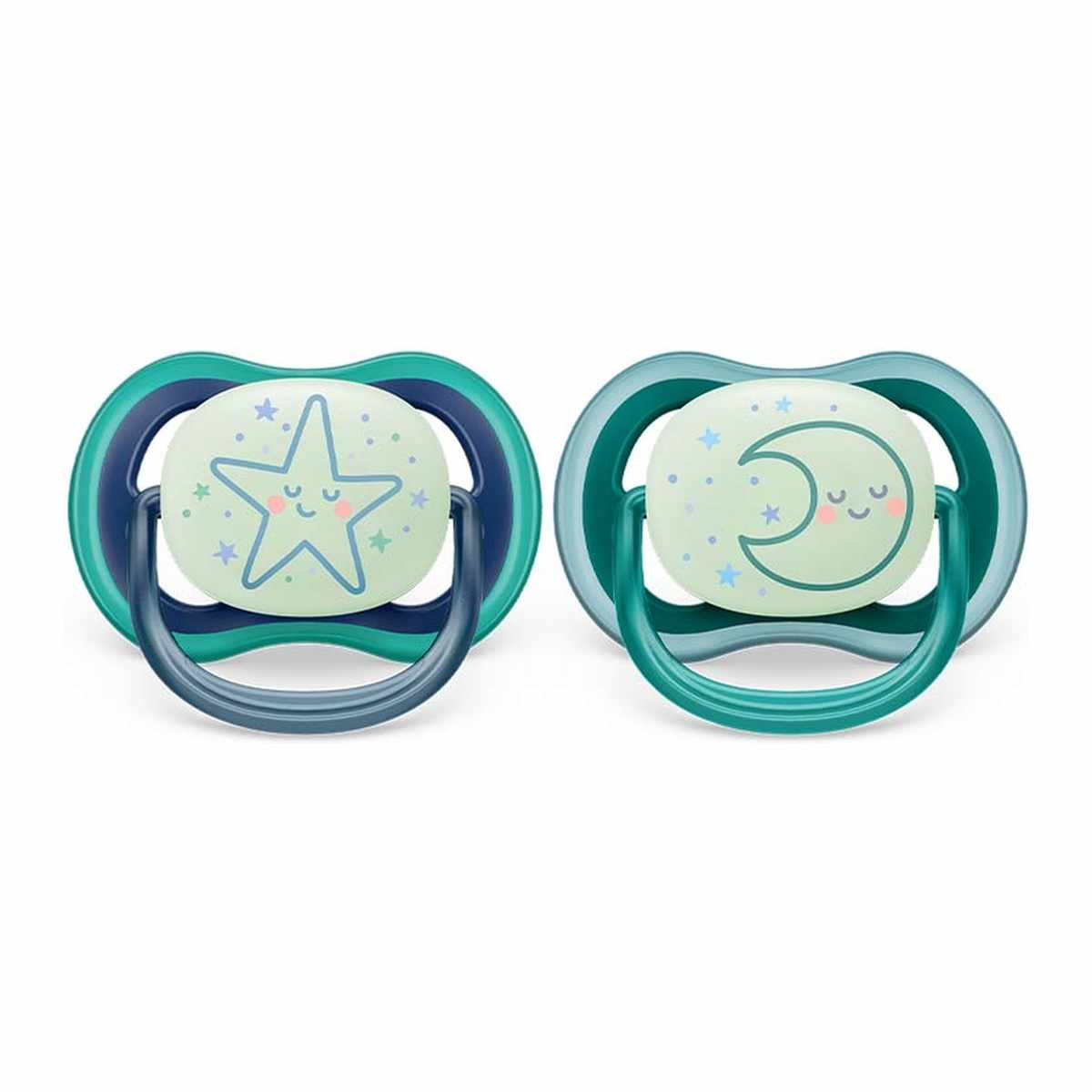 PHILIPIS AVENT SCF376/13 ULTRA AIR NIGHT TIME PACIFIER 6-18M BOY*2