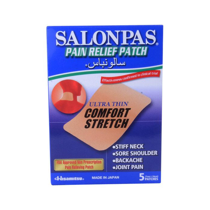 Salonpas Pain Relief Comfort Stretch Patch 5's 7 cm X 10 cm