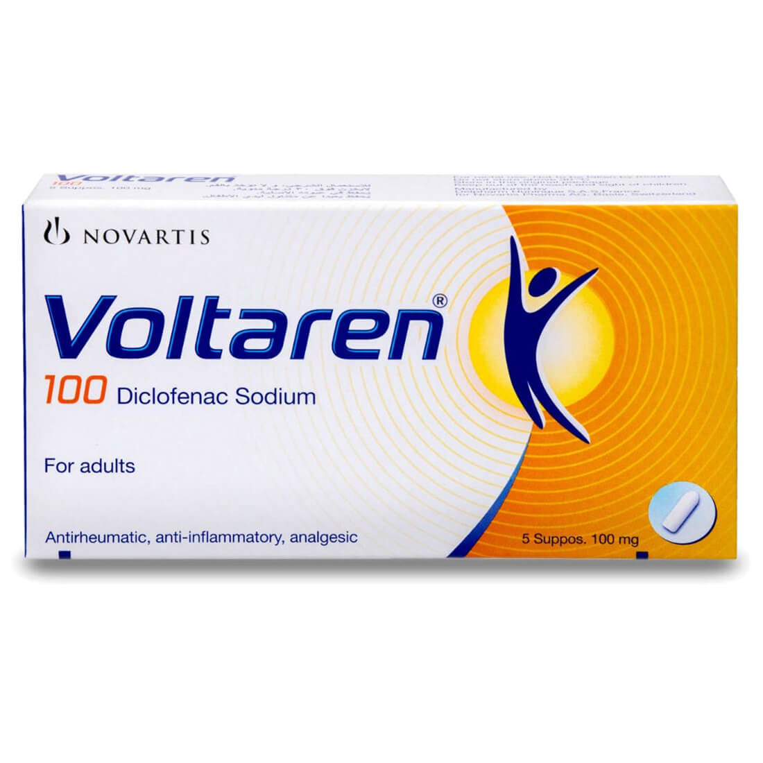 Voltaren Suppositories (100mg), 5 Pieces