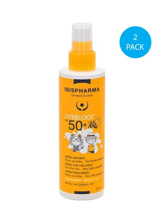 ISIS PHARMA UVEBLOCK SPF50 SPRAY KIDS 200ML1+1