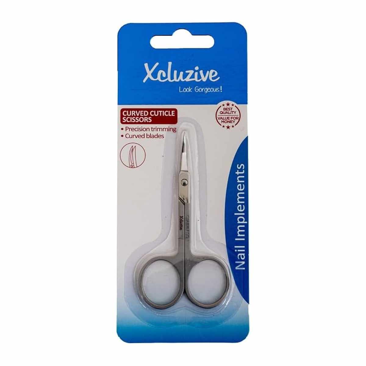 XCLUZIVE 0067 CUTICLE CURVED EX FINE SCISSORS