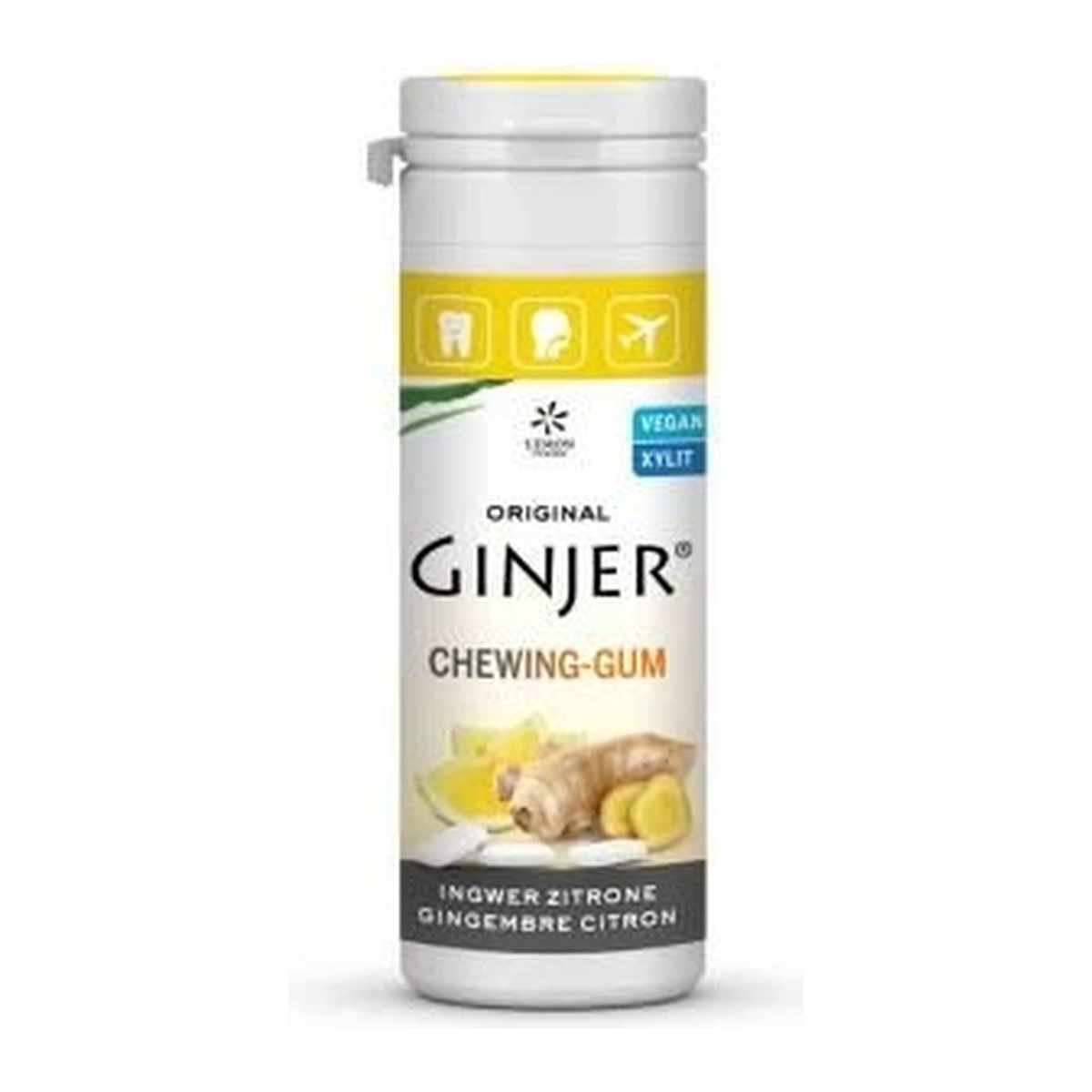 GINJER CHEWING GUM LEMON 30G
