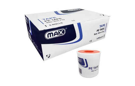 MAX TRANSPARENT PE TAPE 5CMx5Y