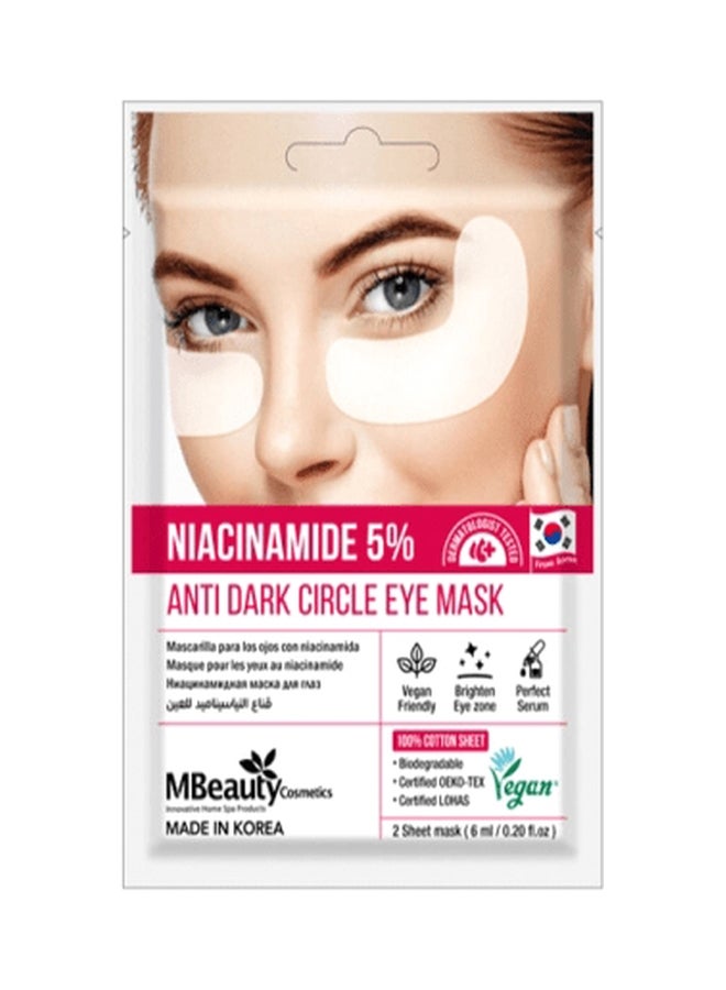 MBEAUTY NIACINAMIDE5% EYE MASK 2S