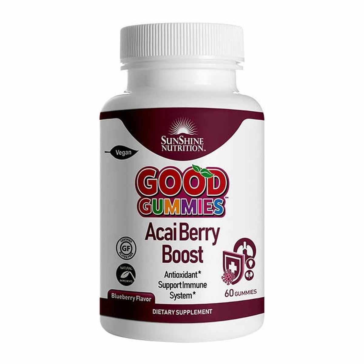 SUNSHINE GOOD GUMMIES ACAI BERRY BOOST GUMMIES 60S