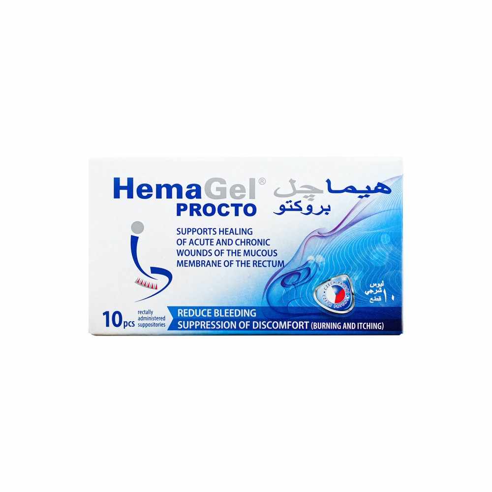 HEMAGEL PROCTO SUPP 10% 10S