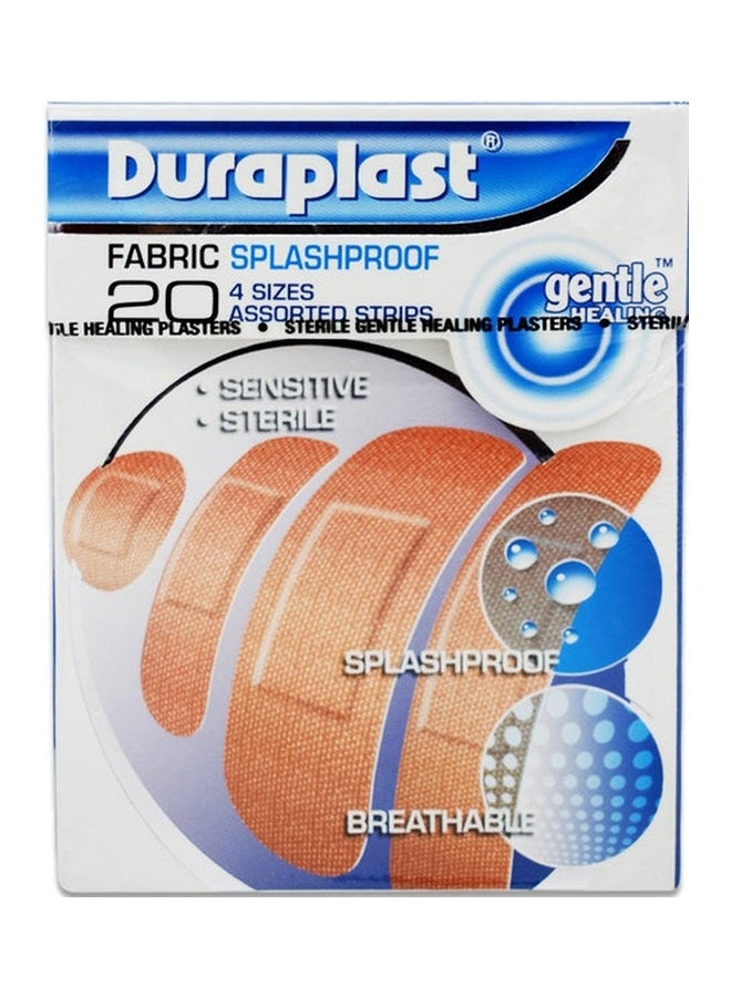 DURAPLAST CLEAR CLASSIC 2SIZE ASS PLASTERS 20S