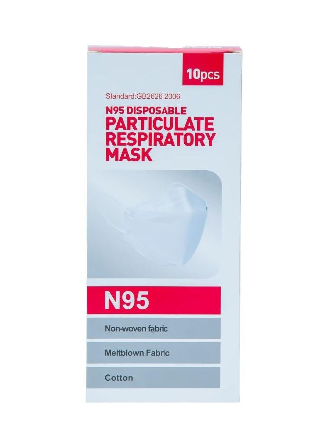 DADA N95 FACE MASK WHITE SINGLE PACKAGE 10PCS