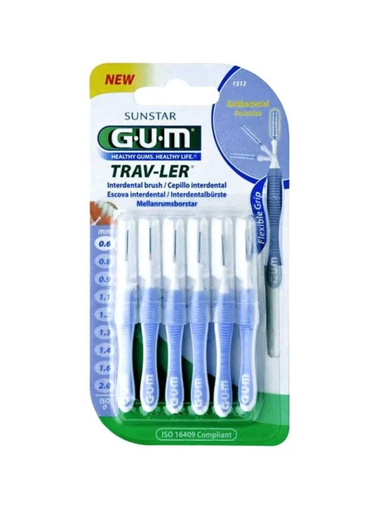 Gum Trav-Ler Interdental Brushes, Purple