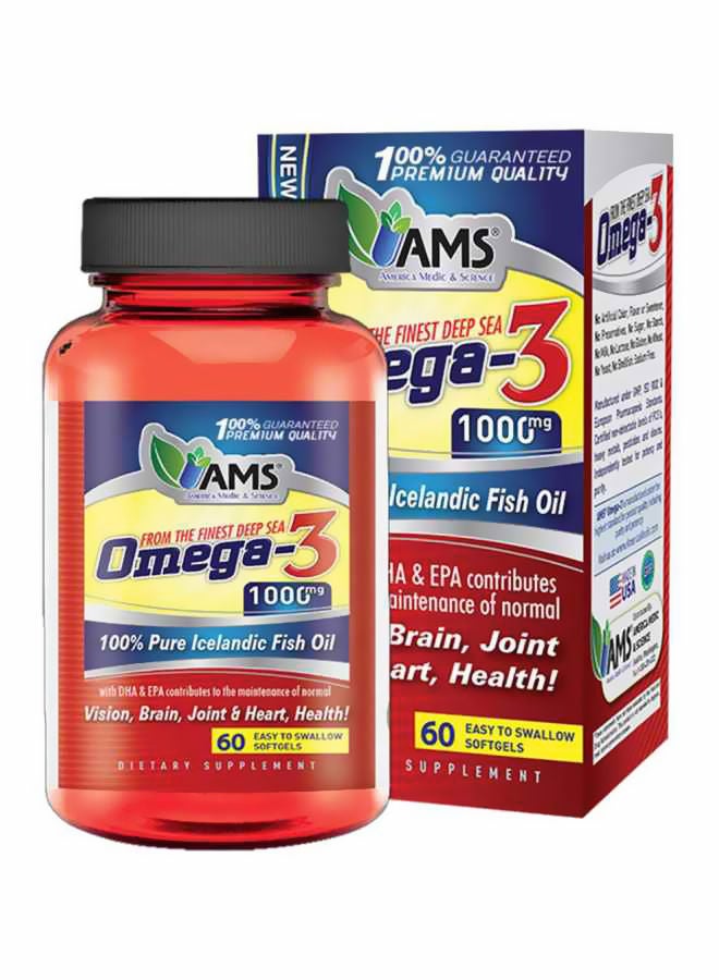 AMS OMEGA 3 1000MG SOFTGEL 60S