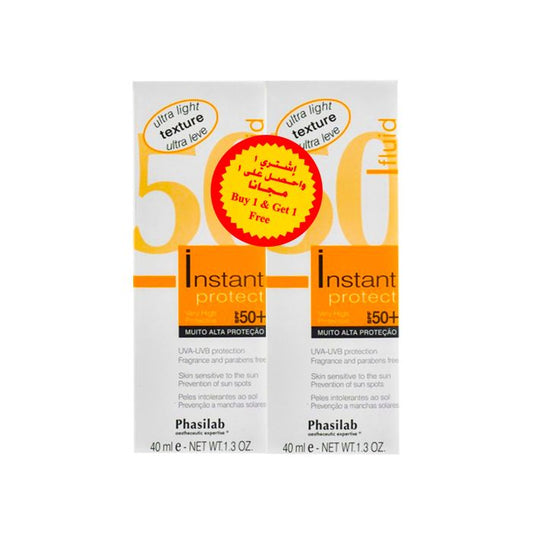 PHASILAB INSTANT PROTECT FLUID SPF50+ OFFER PACK 1+1