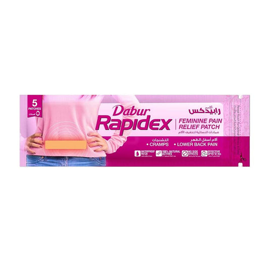 DABUR RAPIDEX FEMININE PAIN RELIEF PATCH 10HR 5S