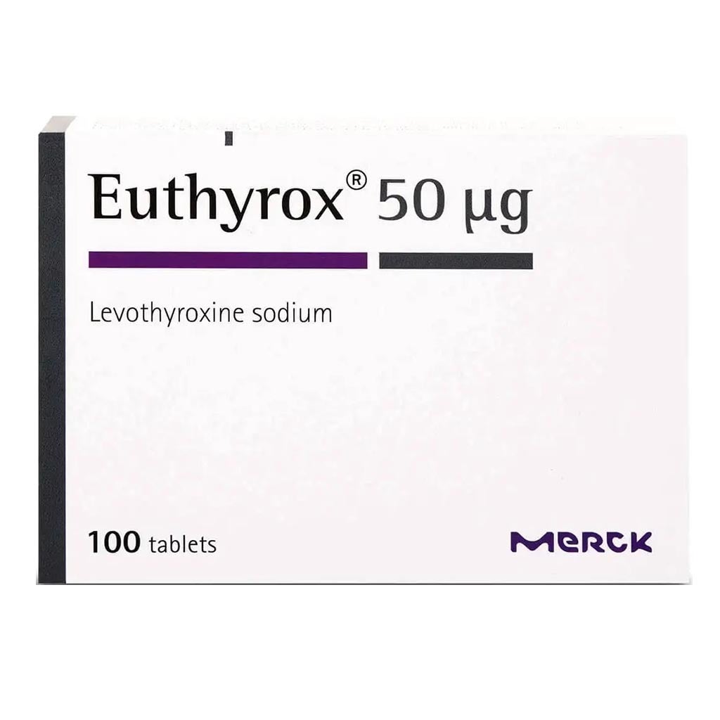 EUTHYROX 50MCG TAB 100S