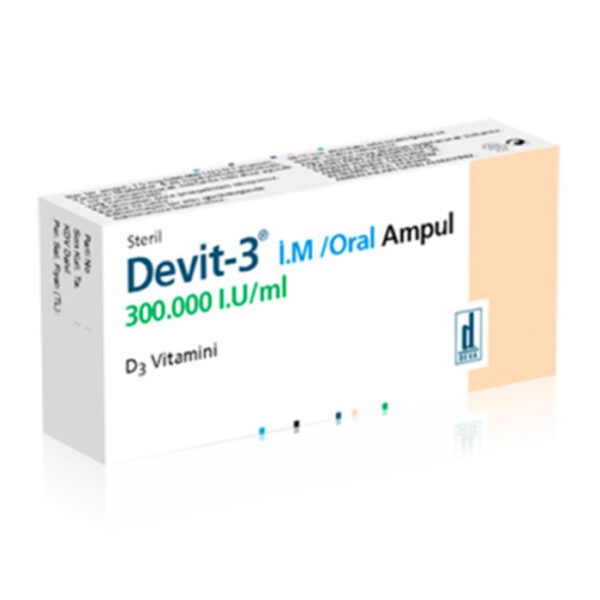 DEVIT 3 IM/ORAL AMP 300 000 IU/ML(D3 VIT INJ)