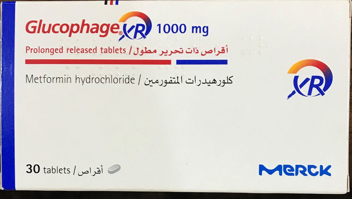 GLUCOPHAGE XR 1000MG TABS 30S