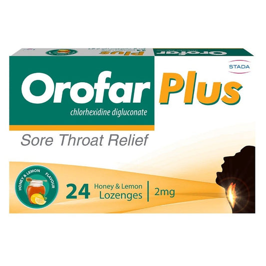 OROFAR PLUS HONEY & LEMON LOZ 24,S