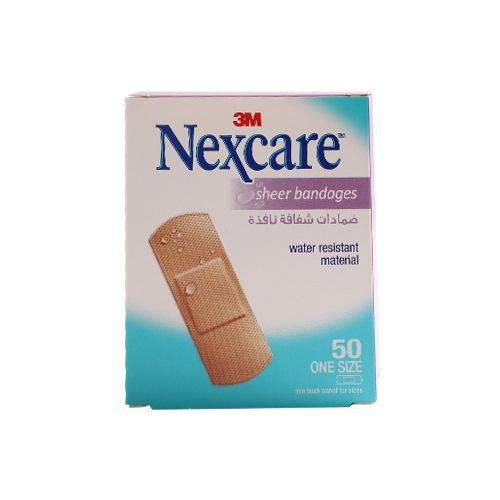 NEXCARE 1112 SHEER BANDAGES 70X25MM 656-50