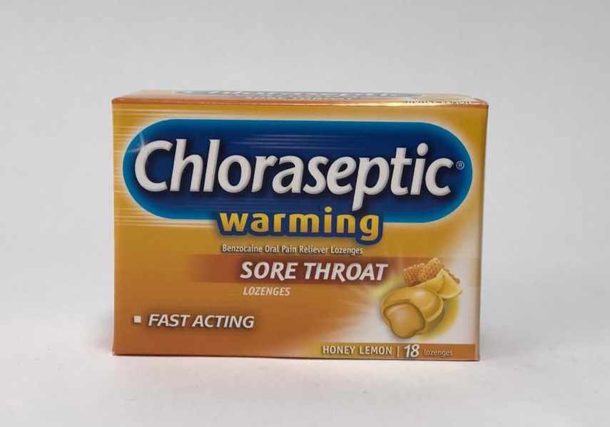CHLORASEPTIC HONEY LEMON WARMING LOZENGES 18S