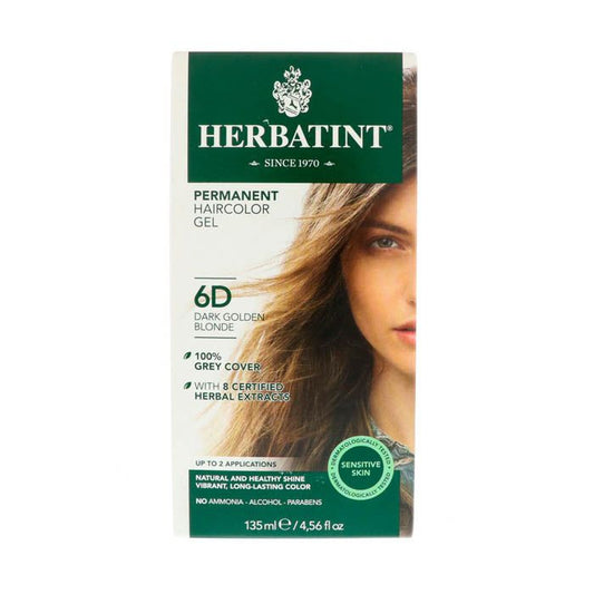 Herbatint Herbal Haircolor Gel 6D Dark Golden Blonde