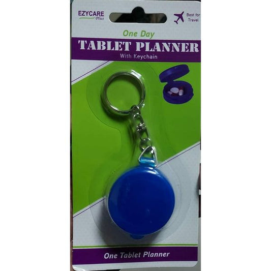 EZYCARE ONE DAY TABLET CONTAINER W/KEY CHAIN (17345)