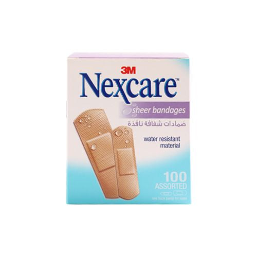 NEXCARE 658-100 SHEER ASSTD 100'S