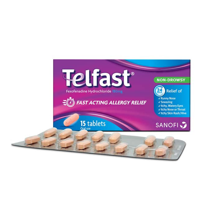 TELFAST 180MG TAB (15's Blister x 1)