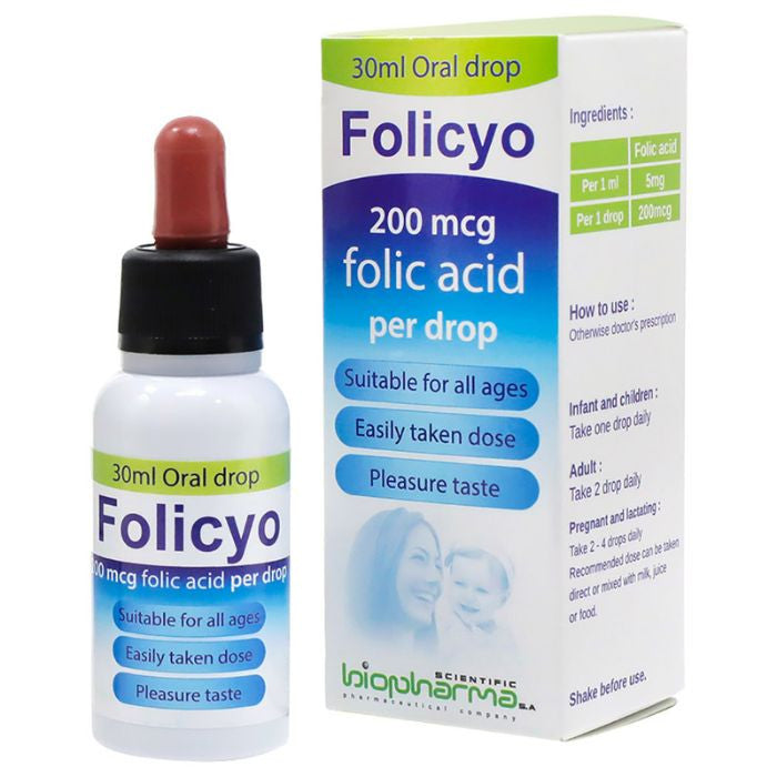 FOLICYO 200MCG DROPS 30ML