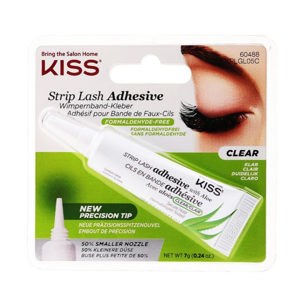 KISS STRIP LASH ADHESIVE WITH ALOE CLEAR KPLGL05C