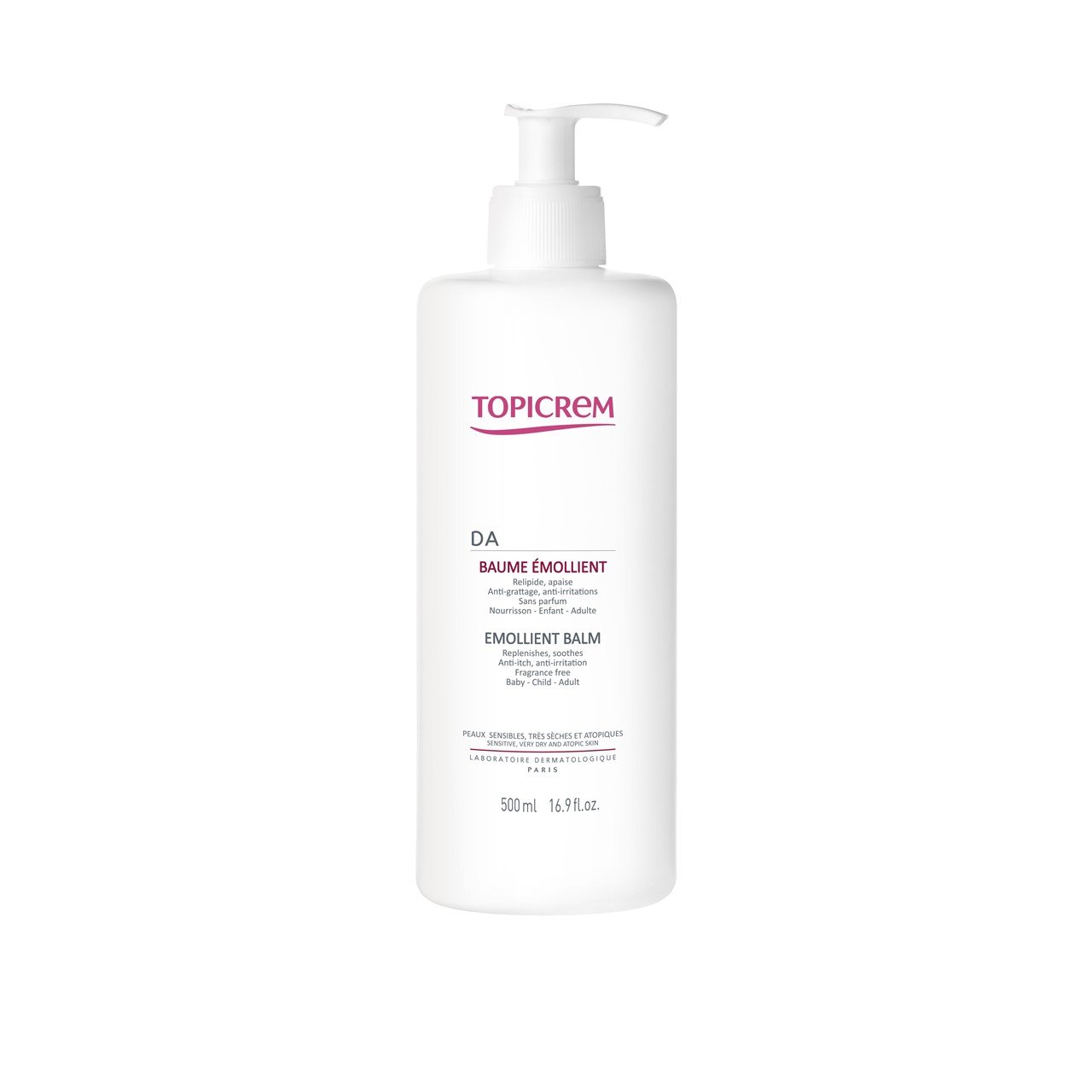 TOPICREM 2736 AD EMOLLIENT BALM FACE & BODY 500ML