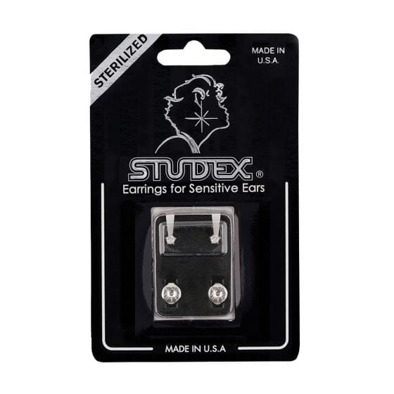 STUDEX PR-M100W-STX MINI CUBIC ZIRCONIA S/S