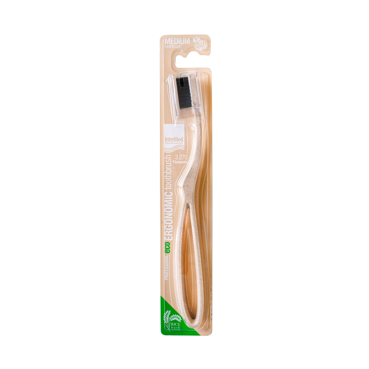 RGONOMIC ECO WITH RICE HUSK MEDIUM TOOTHBRUSH