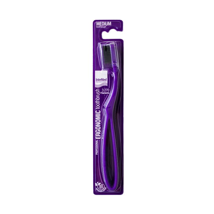 ERGONOMIC MEDIUM PURPLE TOOTHBRUSH