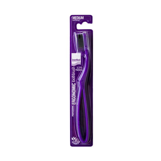 ERGONOMIC MEDIUM PURPLE TOOTHBRUSH