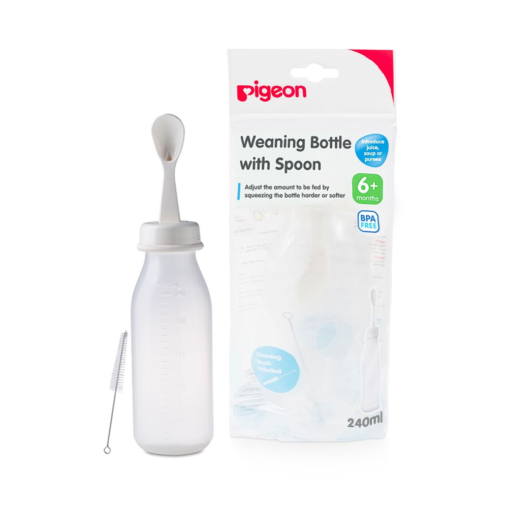 PIGEON WEANING BOTTLE WITH SPOON 03329