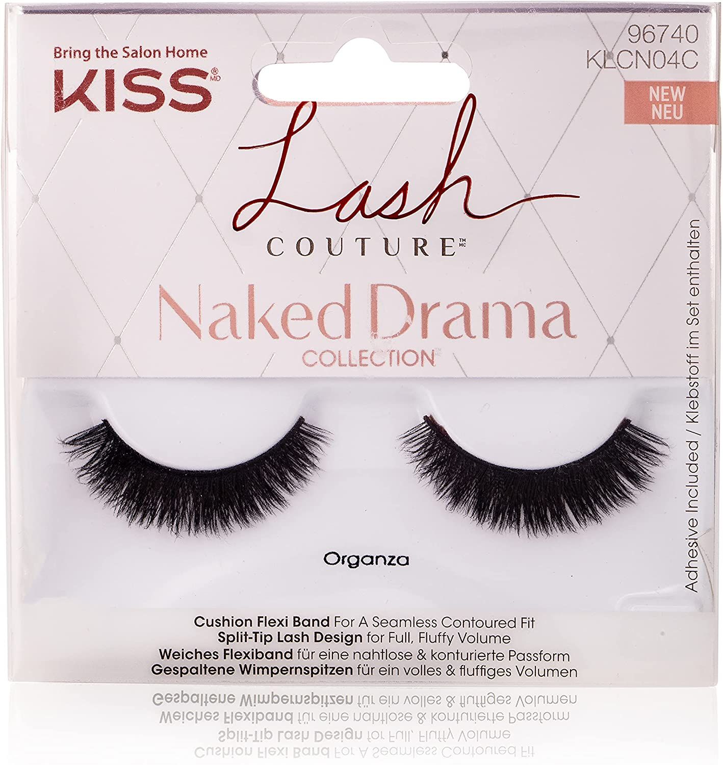 KISS LASH COUTURE NAKED DRAMA LASHES-ORGANZA KLCN04C