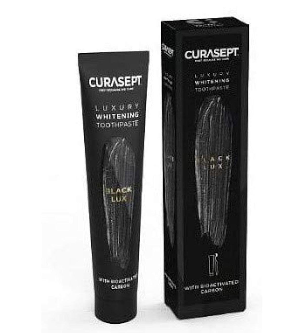 CURASEPT BLACK LUXURY TOOTH PASTE+TOOTHBRUSH