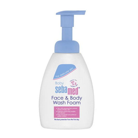 SEBAMED BABY FACE &BODY WASH FOAM 400ML