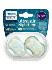 PHILIPIS AVENT SCF376/18 ULTRA AIR NIGHT TIME PACIFIER 0-6M BOY