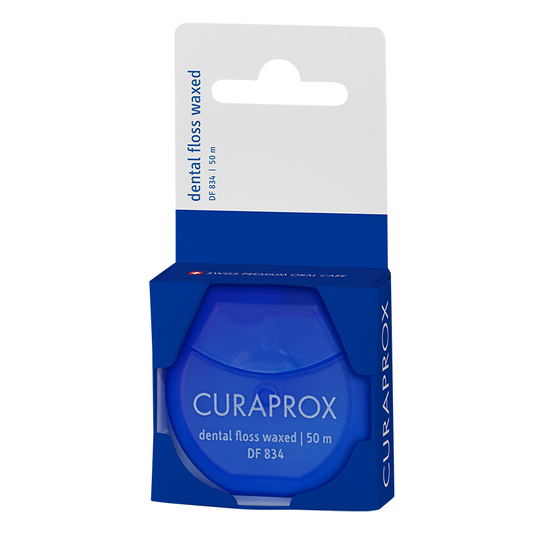 Curaprox dental floss waxed, mint flavour, 50m