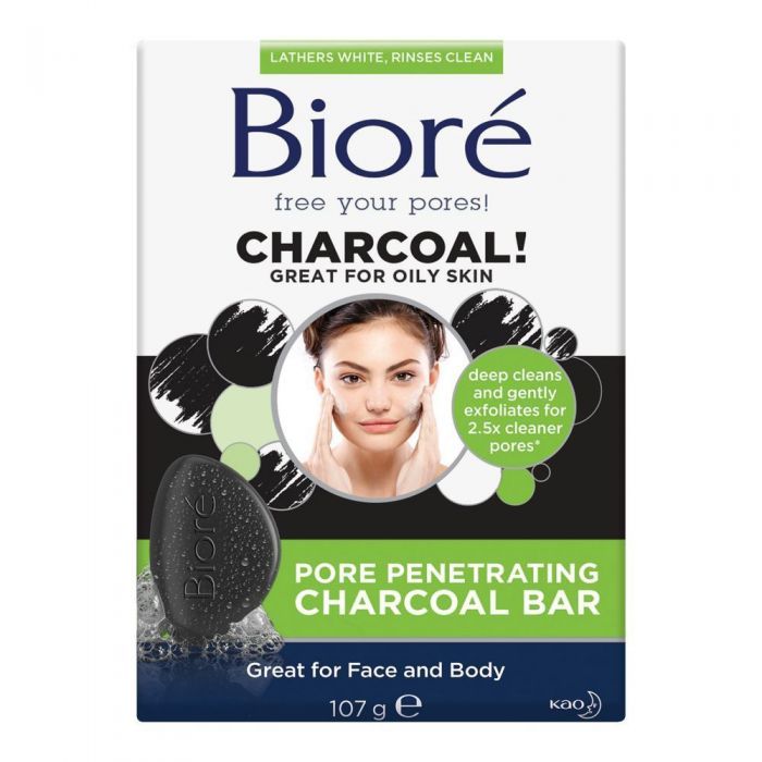 Biore Pore Penetrating Charcoal Bar, 107g