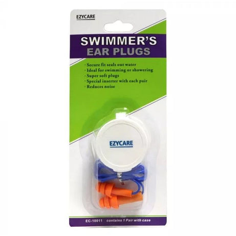 EZYCARE SWIMMERS EAR PLUGS 10011