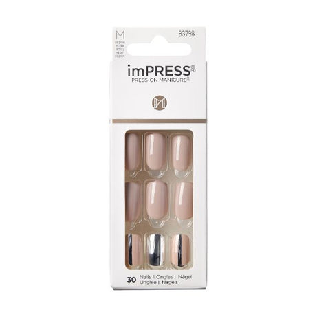 KISS IMPRESS MEDIUM NAILS-CLOUDY KIMM12C