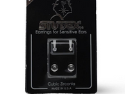 STUDEX PR-R100W-STX REGULAR CUBIC ZIRCONIA S/S