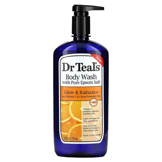 DR TEAL'S 9671 EPSOM SALT BODY WASH VIT C&CITRUS OILS 710ML