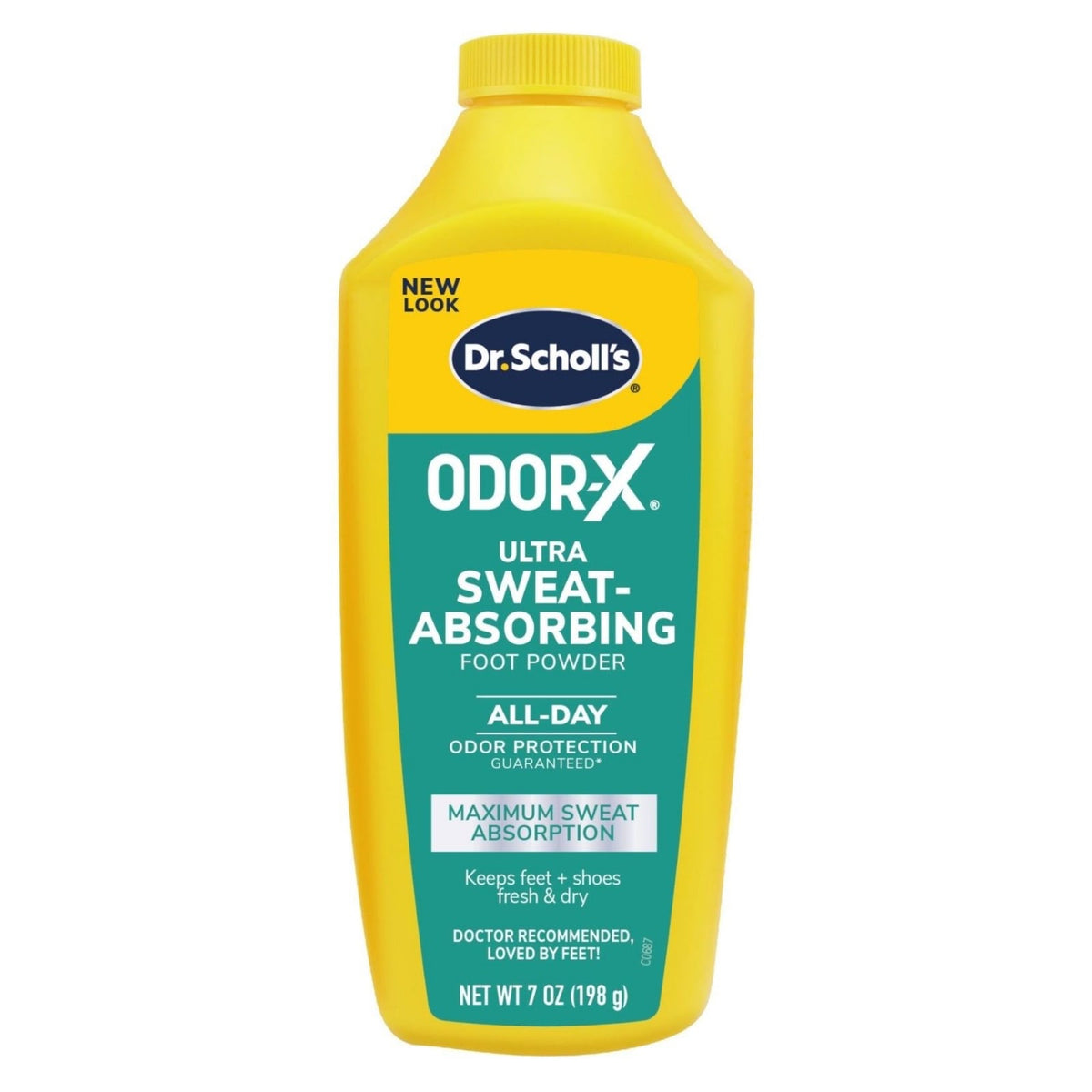 DR SCHOLL'S 0596 ODORX ULTRA SWEAT-ABSORBING FOOT POWDER 7oz