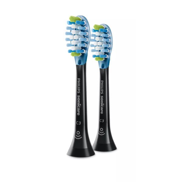 PHILIPS SONICARE DC SMART PLAQUE CONTROL BRUSH HEADS 2 STD BLACK HX9042/96