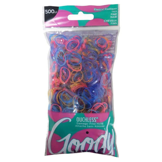 GOODY OUCHLESS MULTICOLOR ELASTICS 500CT