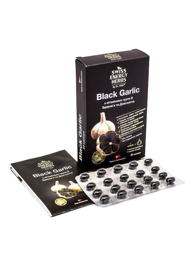SWISS ENERGY BLACK GARLIC 20 SOFT GELS